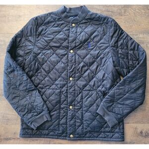 Polo Ralph Lauren Quilted Jacket Black - Youth Size XL 18-20 Preppy Classic